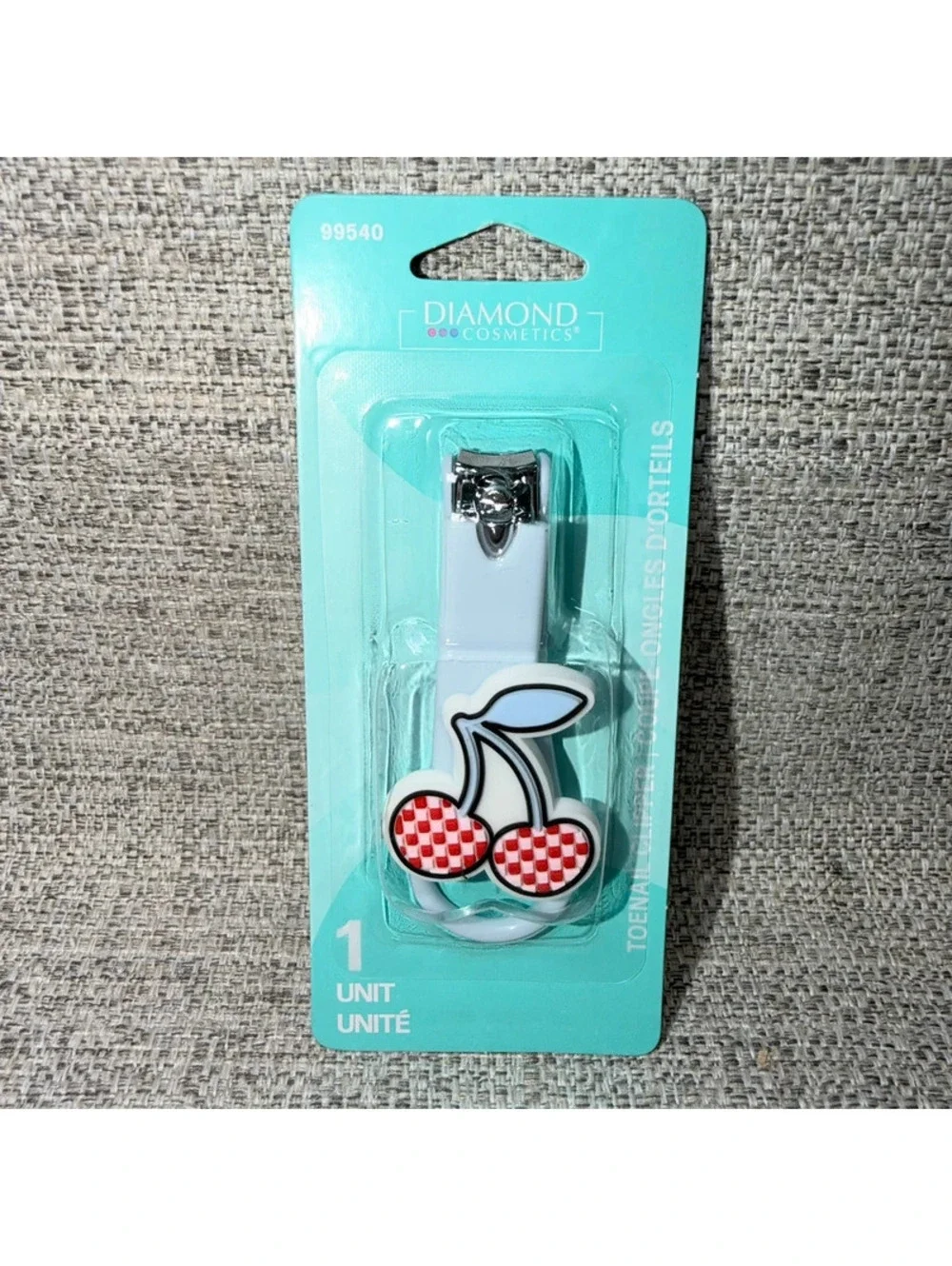 Cherry Toenail Clipper Red Checkered Nail Care Pedicure